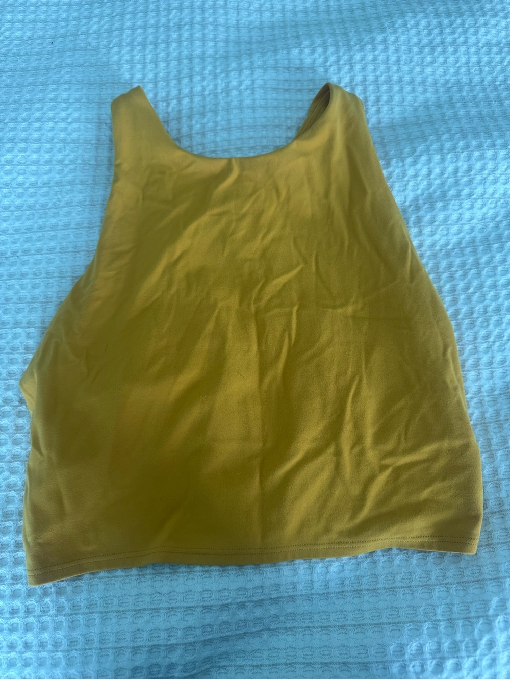 Athleta Mustard Yellow Tank/ sports bra
